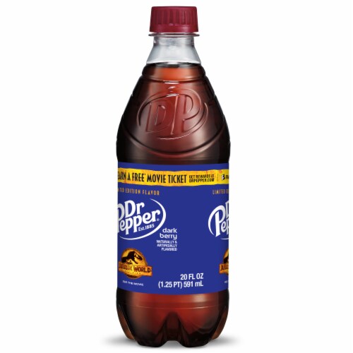 Dr Pepper® Dark Berry Soda Bottle Perspective: right