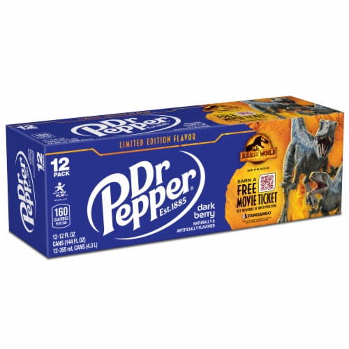 Dr Pepper® Dark Berry Soda Cans, 12 pk / 12 fl oz Kroger