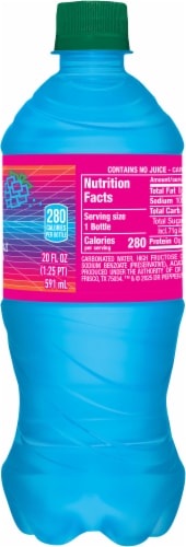 Crush® Back To The 80's Electric Blue Razz Soda Perspective: right