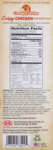 Crazy Cuisine Crispy Chicken With Honey Sauce Perspective: right