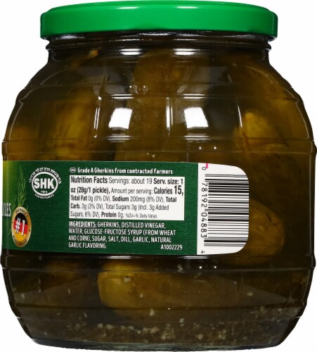 Kuhne Josher Garlic Barrel Pickles Perspective: right