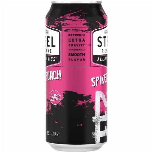 Steel Reserve Alloy Series Spiked Punch Flavored Malt Beverage Perspective: right