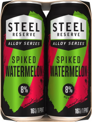 Steel Reserve Alloy Series Spiked Watermelon Malt Beverage Perspective: right