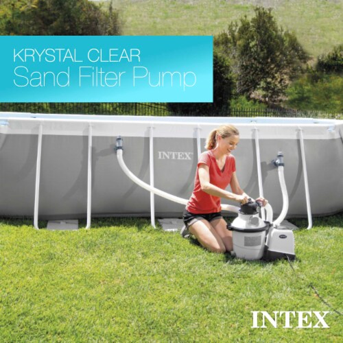 Intex 26647EG 2800 GPH Above Ground Pool Sand Filter Pump with