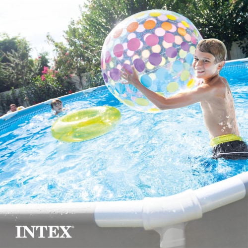 Intex 10 x30 Prism Metal Frame Round Outdoor Above Ground Swimming Pool No Pump 1 Piece Smith s Food and Drug