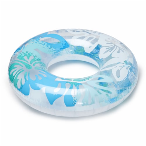 Clear Hibiscus Swim Rings Perspective: right