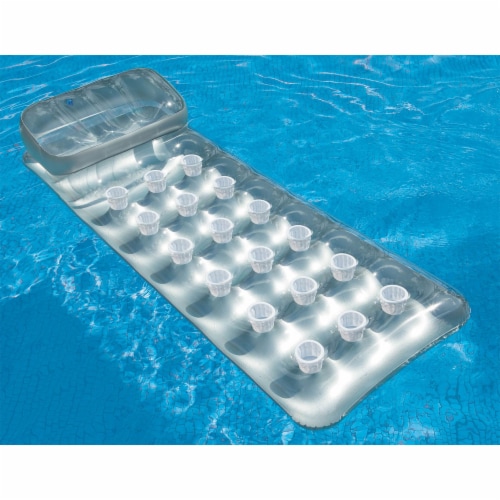 Intex 58894EP 18-Pocket French Mattress Suntanner Pool Lounger Float w/  Headrest, 1 Piece - Kroger