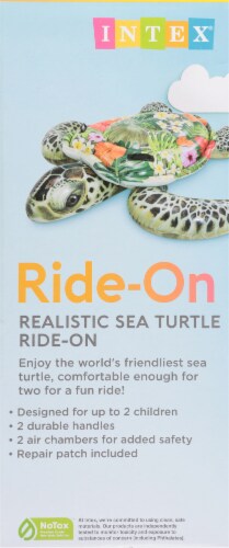 Intex® Realistic Sea Turtle Ride-On Pool Float Perspective: right
