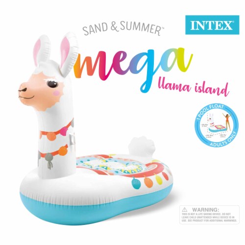 Intex Mega Llama Island Ride On Swimming Pool Float Perspective: right