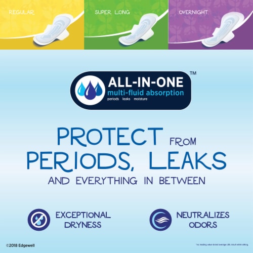 Stayfree Ultra Thin Pads With Wings Regular Absorbency Unscented Perspective: right