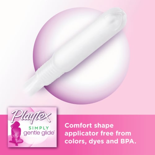 Playtex® Simply Gentle Glide Regular & Super Absorbency Tampons Perspective: right