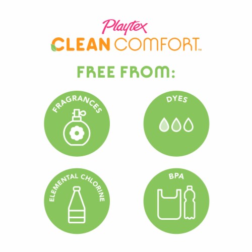 Playtex Clean Comfort Tampons Regular & Super Absorbency Duo-Pack