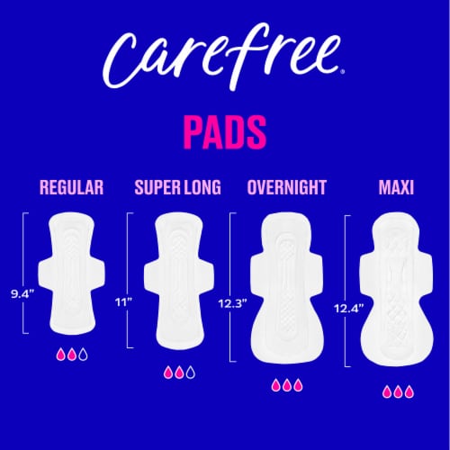 Carefree® Ultra Thin Pads Super Absorbency Unscented Perspective: right