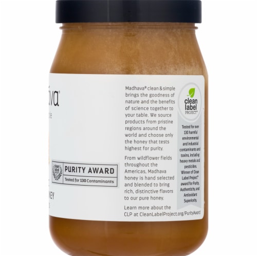 Madhava® Organic Unfiltered Creamed Honey Perspective: right