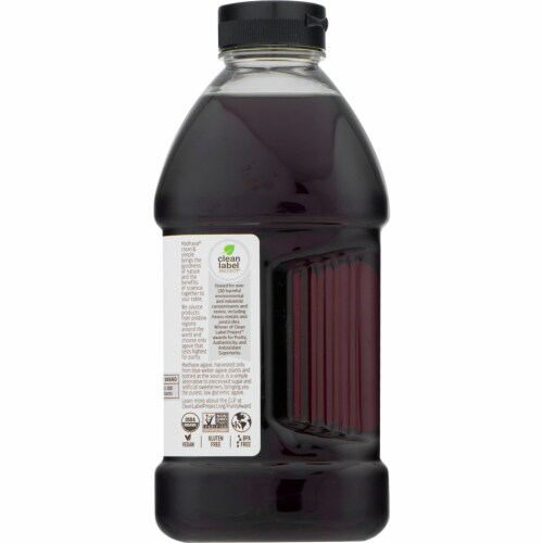 Madhava Organic Amber Raw Blue Agave Nectar Perspective: right
