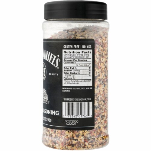 Jack Daniel's 10.25 Oz. Barbecue Steak Seasoning Shake Spice 01763 Perspective: right