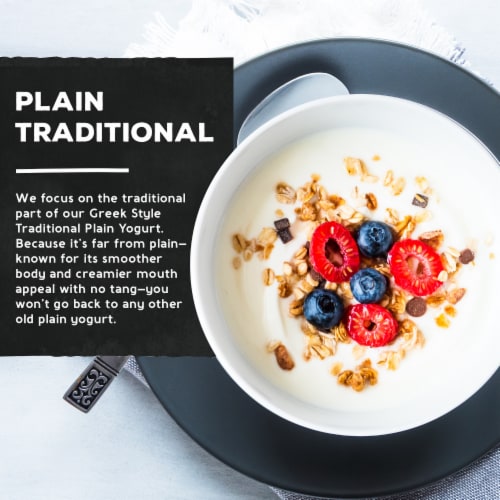 The Greek Gods® Plain Traditional Greek Style Yogurt Tub Perspective: right