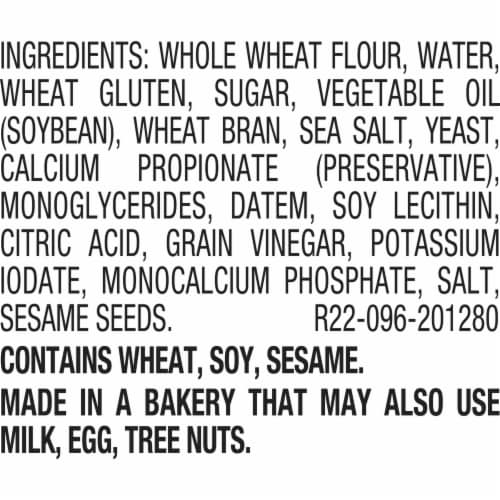 Nature's Harvest Whole Wheat Hamburger Buns Perspective: right