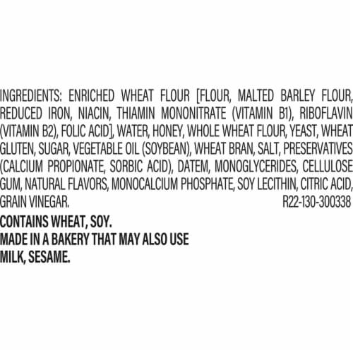 Nature's Harvest Honey Wheat Bread Perspective: right