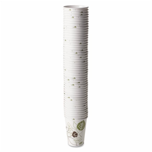 Dixie® Pathways Paper Hot Cups, 12 Oz, 50/pack 2342PATH Perspective: right