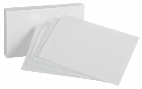 Oxford® Blank Index Cards - White Perspective: right