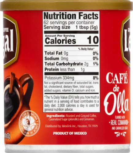 Cafe Legal Cafe De Olla Caramelized Sugar and Cinnamon Ground Coffee Blend,  11 oz - Food 4 Less