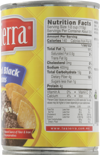 La Sierra Refried Black Beans Perspective: right