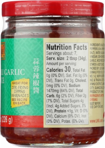 Lee Kum Kee Chili Garlic Sauce Perspective: right