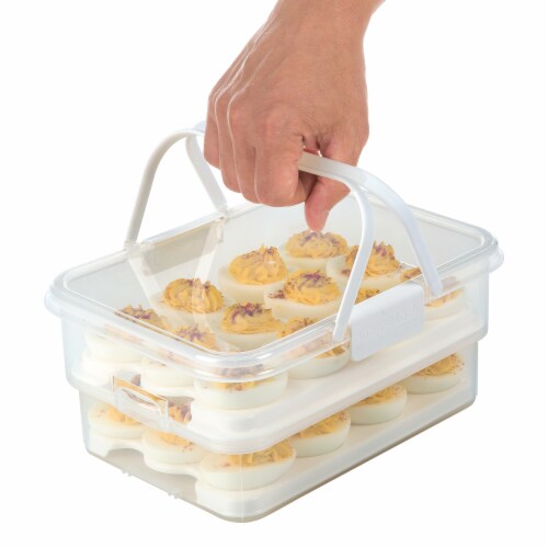 Progressive International Collapsible Egg Carrier - White Perspective: right