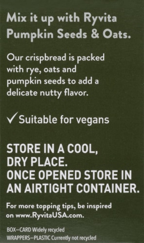 Ryvita® Pumpkin Seeds & Oats Rye Crispbread Perspective: right