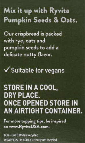 Ryvita® Pumpkin Seeds & Oats Rye Crispbread Perspective: right