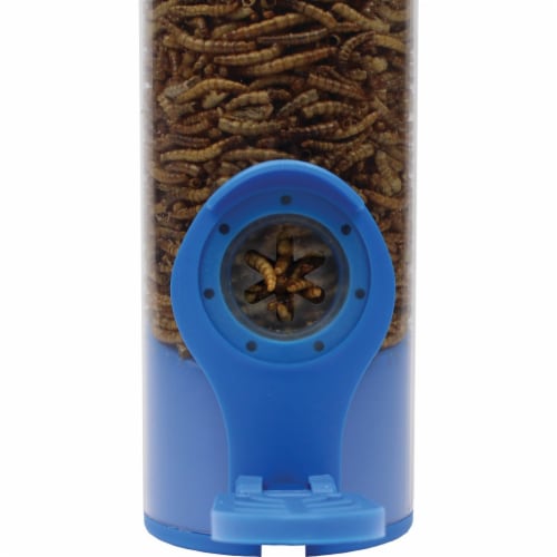 Woodstream 2 Port Dried Mealworm Tube Bird Feeder Perspective: right