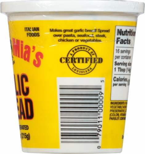 Mama Mia's Garlic Spread Perspective: right