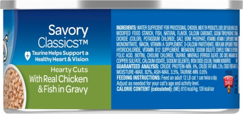9Lives® Hearty Cuts With Real Chicken & Fish Wet Cat Food Perspective: right
