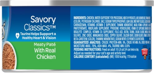 9Lives® Morris® Savory Classics™ Meaty Pate with Real Chicken Wet Cat Food Perspective: right