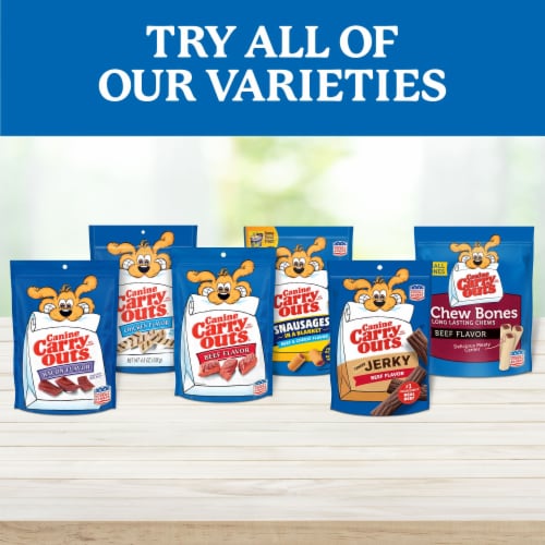 Canine Carry Outs Bacon Flavor Dog Snacks 47 oz Bag Perspective: right