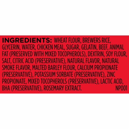 Milk-Bone Mini Comfort Chews, Dog Chews with Unique Chewy Texture and Real Beef Perspective: right