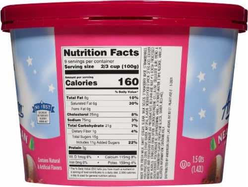 Anderson Dairy Neapolitan Ice Cream Tub Perspective: right