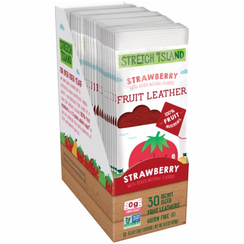 Stretch Island Strawberry Fruit Leather 30 Count Perspective: right
