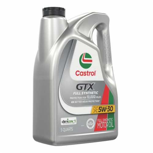 Castrol® GTX® Full Synthetic SAE 5W-30 Motor Oil Perspective: right