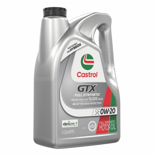 Castrol® GTX® Full Synthetic SAE 0W-20 Motor Oil Perspective: right