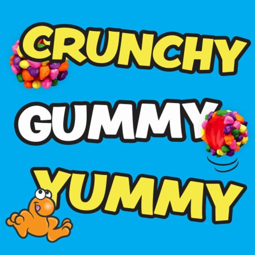 NERDS Gummy Clusters Rainbow Crunchy and Gummy Candy Bag Perspective: right