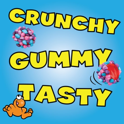 NERDS Gummy Clusters Very Berry Crunchy And Gummy Candy Bag Perspective: right