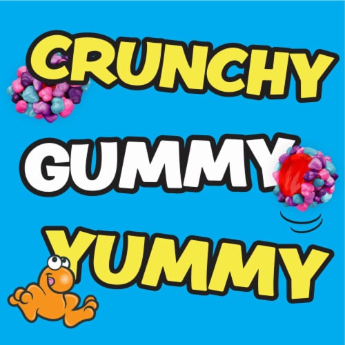 NERDS Gummy Clusters Very Berry Crunchy and Gummy Candy Bag Perspective: right