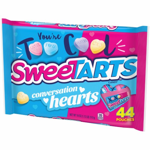 SweeTARTS® Conversation Hearts Valentine Candy Pouches Perspective: right