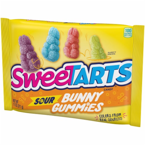 SweeTARTS® Sour Bunny Gummies Candy Perspective: right