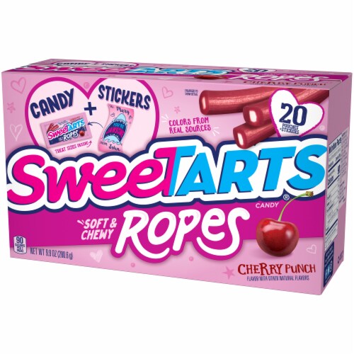 SweeTARTS® Soft & Chewy Cherry Punch Ropes Valentines Day Cards Kit Perspective: right