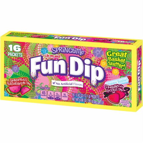 Fun Dip Springtime Wonderous Watermelon & Strawberry Licious Candy Packets Perspective: right