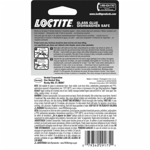 Loctite Glass Glue, 2-Gram Squeeze Tube, Clear, 6-Pack 233841-6 