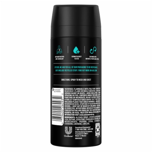 AXE Apollo Sage & Cedarwood Body Spray Deodorant Perspective: right